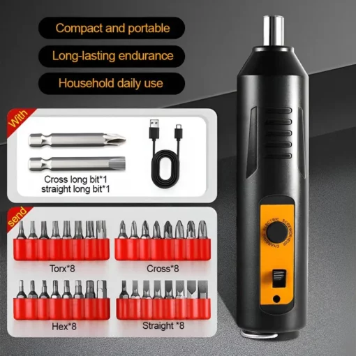 Portable Home Use Electric Screwdriver Set - Image 7