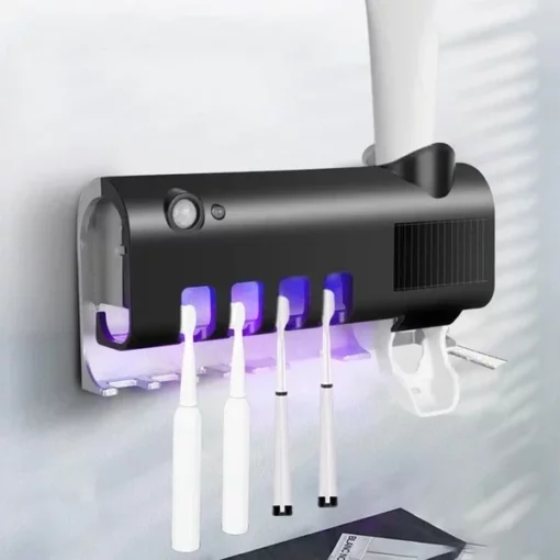 Smart UV Sterilizing Toothbrush Holder