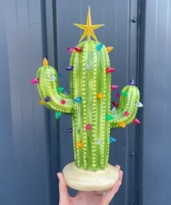 Vintage Christmas Luminous Cactus