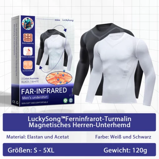 LuckySong® Fern-Infrarot Turmalin Magnetisches Herren-Unterhemd - Image 12