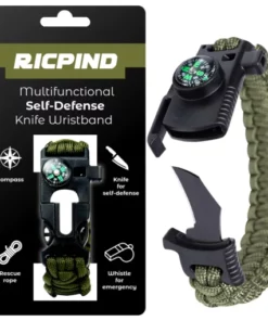 RICPIND Multifunctional Self-Defense Knife Wristband