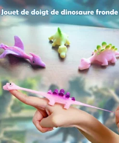 Jouet de doigt de dinosaure fronde