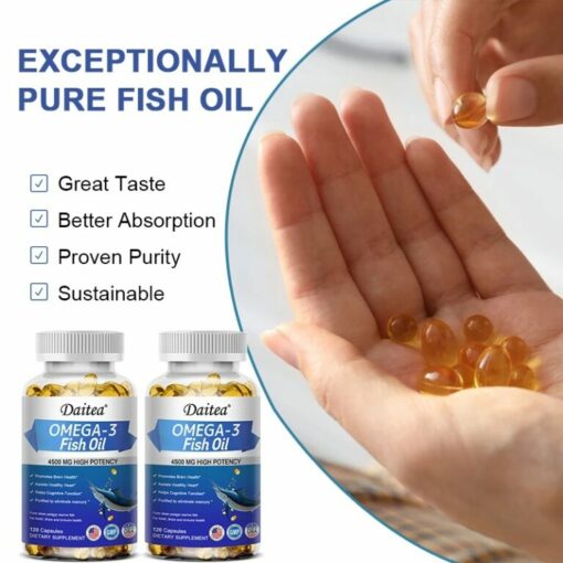 Natravor™Omega-3 Natural Fish Oil – 3 pcs (Buy 2 get 1 Free) 180 Softgels - Image 8