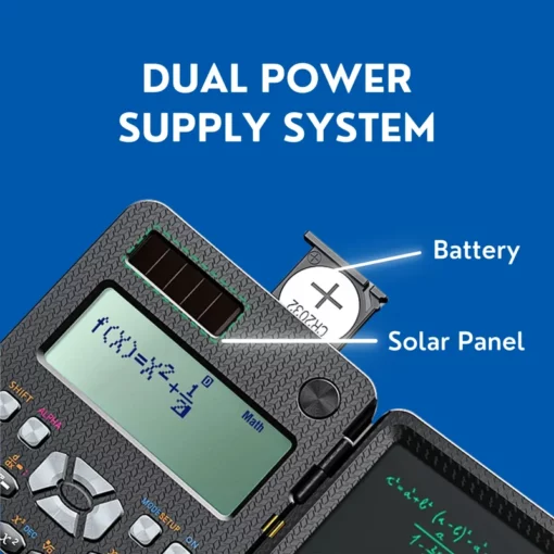 Solar Scientific Calculator with LCD Notepad - Image 3