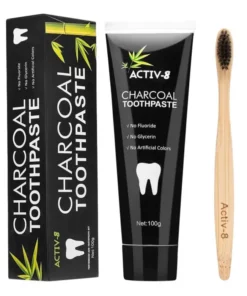 Idol Teeth Whitening Charcoal Toothpaste & Tongue Scraper Included