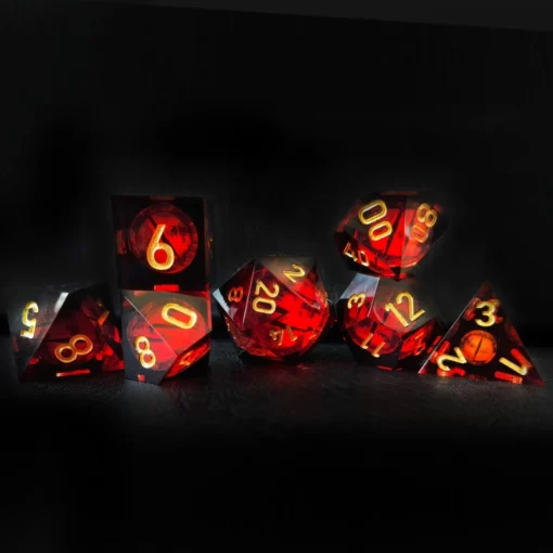 Lifelike Green Dragon Eye Dice Set - Image 7