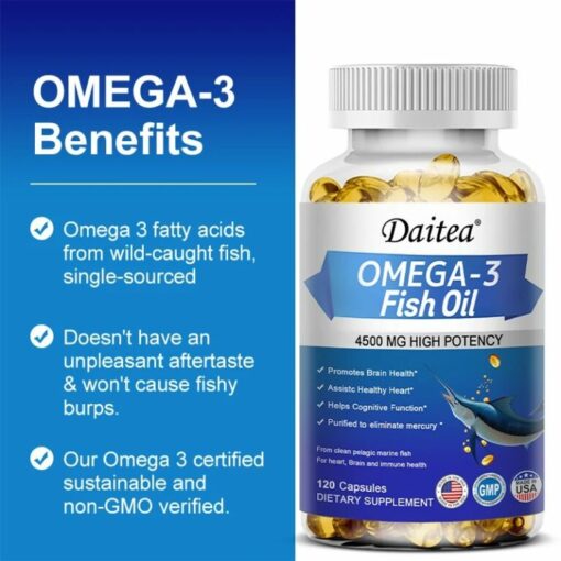 Natravor™Omega-3 Natural Fish Oil – 3 pcs (Buy 2 get 1 Free) 180 Softgels - Image 6