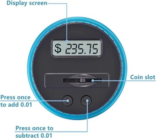 Electronic Piggy Bank Counter Coin Digital LCD Counting Coin Money - Image 8