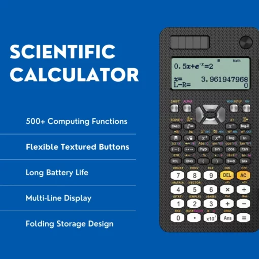 Solar Scientific Calculator with LCD Notepad - Image 4