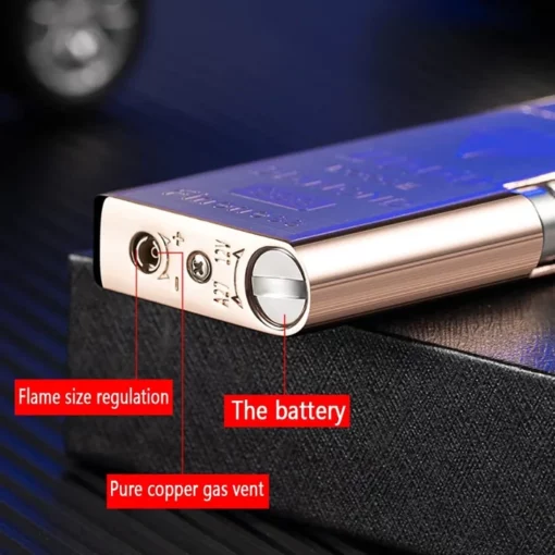 Electronic Sensor Windproof Red Flame Lighter - Image 8