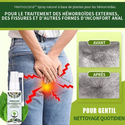 Spray d'herbes Hemocare™ pour les hémorroïdes- French - Image 4