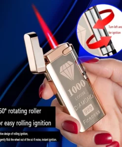 Electronic Sensor Windproof Red Flame Lighter