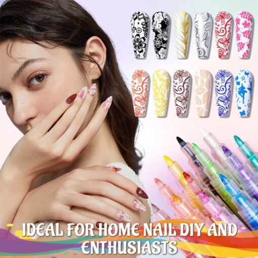 Biancat™ 12 ColorCraze Nail Art Pens - Image 7