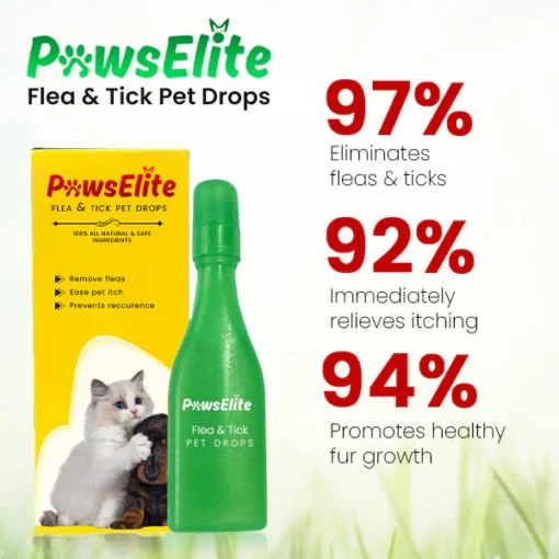 PawElite™ Gouttes pour animaux contre les puces et les tiques