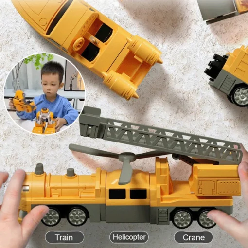 Magnetic Transform Engineering Car Assembled Toys - Image 5