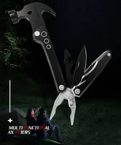 Portable MultiTool With Hammer, Screwdrivers, Nail Puller