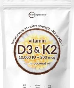 Vitamin D3 K2 Supplement Softgels