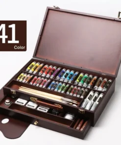 Artists' Oil Color Paint - Excellent Wood Box Set