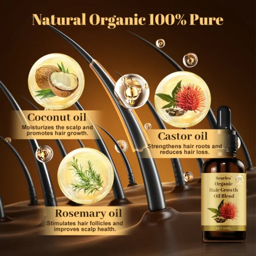 Seurico™ Organic hair growth oil blend - Image 5