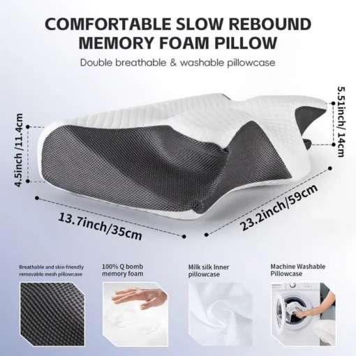 Memory Foam Soft Neck Pillow - Image 3