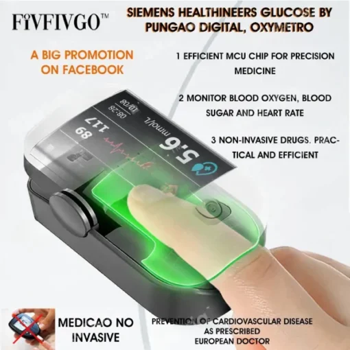 Fivfivgo™ Non-Invasive Laser Blood Glucose Meter - Image 7